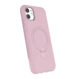 Newface Apple iPhone 11 Regal Magsafe Standlı Kapak - Açık Pembe