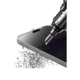 Newface Apple Iphone 15 Pro Bilvis 5In1 5D Magic Hayalet Cam Ekran Koruyucu - Siyah