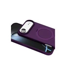 Newface Apple Iphone 17 Air Regal Magsafe Standlı Kapak - Derin Mor