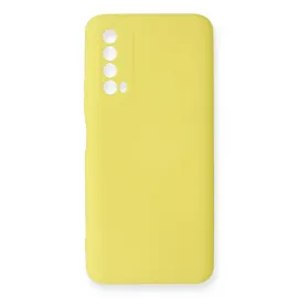Newface Huawei P Smart 2021 Kılıf Nano Içi Kadife Silikon - Sarı