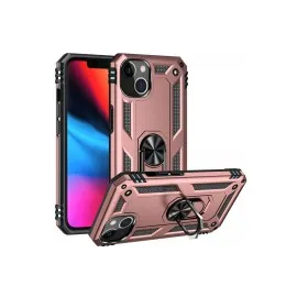 Newface Iphone 13 Kılıf Sofya Yüzüklü Silikon Kapak - Rose