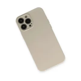 Newface Iphone 13 Pro Kılıf Nano Içi Kadife Silikon - Bej