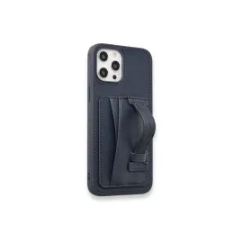 Newface Iphone 14 Pro Max Kılıf Hd Deri Kartvizitli Kapak - Mavi