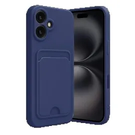 Newface Iphone 16 Kılıf Kelvin Kartvizitli Silikon - Lacivert