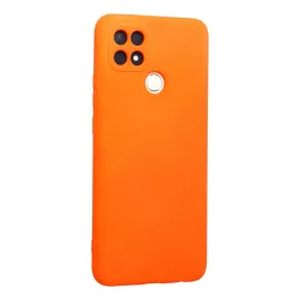 Newface Oppo A15 Kılıf Nano Içi Kadife Silikon - Turuncu