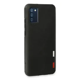 Newface Samsung Galaxy A02S Kılıf Loop Deri Silikon - Siyah