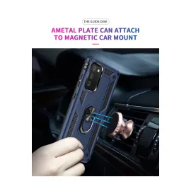 Newface Samsung Galaxy A02S Kılıf Sofya Yüzüklü Silikon Kapak - Lacivert