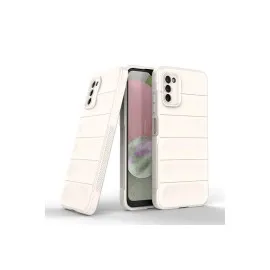 Newface Samsung Galaxy A03S Kılıf Optimum Silikon - Krem