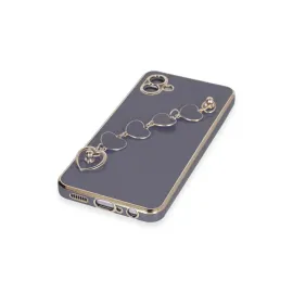 Newface Samsung Galaxy A04E Kılıf Esila Silikon - Gri