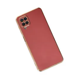 Newface Samsung Galaxy A12 Kılıf Volet Silikon - Kırmızı