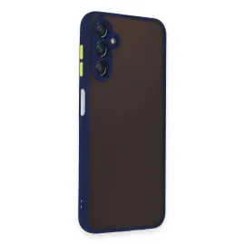 Newface Samsung Galaxy A14 4G Kılıf Montreal Silikon Kapak - Lacivert