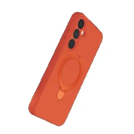 Newface Samsung Galaxy A35 5G Regal Magsafe Standlı Kapak - Turuncu