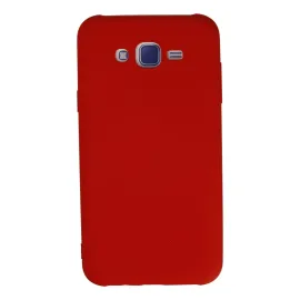 Newface Samsung Galaxy J7 Kılıf Nano Içi Kadife Silikon - Kırmızı