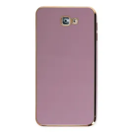 Newface Samsung Galaxy J7 Prime Kılıf Volet Silikon - Mor
