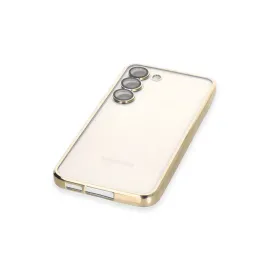 Newface Samsung Galaxy S24 Kılıf Razer Lensli Silikon - Gold