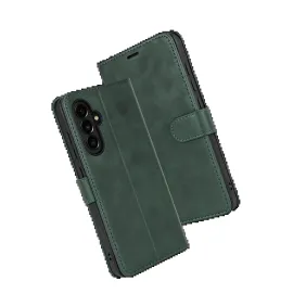 Newface Samsung Galaxy S25 Fe Trend S Plus Kapaklı Kılıf - Yeşil