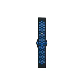 Newface Watch 22Mm Spor Delikli Kordon - Siyah-Mavi