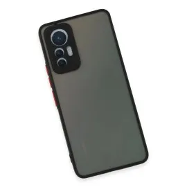 Newface Xiaomi Mi 12 Lite Kılıf Montreal Silikon Kapak - Siyah