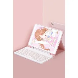 Newface Xiaomi Pad 6 Kılıf Kc01 Smart Klavyeli Tablet Kılıfı - Pembe