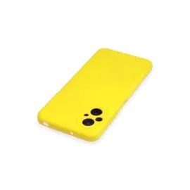 Newface Xiaomi Poco M5 Kılıf Nano Içi Kadife Silikon - Sarı