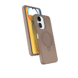 Newface Xiaomi Redmi 13C Regal Magsafe Standlı Kapak - Çöl Titanyum