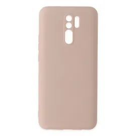 Newface Xiaomi Redmi 9 Kılıf Nano Içi Kadife Silikon - Pudra