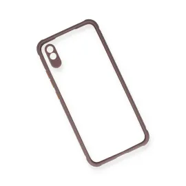 Newface Xiaomi Redmi 9A Kılıf Miami Şeffaf Silikon - Açık Mor