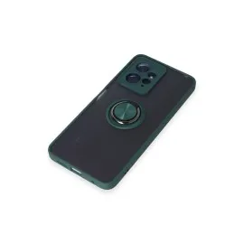 Newface Xiaomi Redmi Note 12 4G Kılıf Montreal Yüzüklü Silikon Kapak - Yeşil