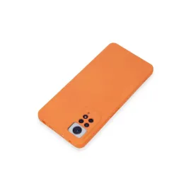 Newface Xiaomi Redmi Note 12 Pro 4G Kılıf Nano Içi Kadife Silikon - Turuncu