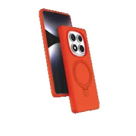 Newface Xiaomi Redmi Note 14 Pro 5G Regal Magsafe Standlı Kapak - Turuncu