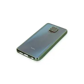 Newface Xiaomi Redmi Note 9 Pro Kılıf Razer Lensli Silikon - Yeşil