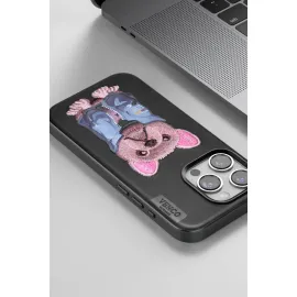 Venco Iphone 15 Pro Max Cute Desenli Kapak - Siyah