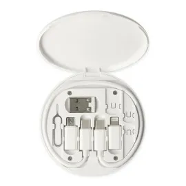 Konfulon Sn06 3In1 Kablo Ve Kart Düzenleyici - Beyaz