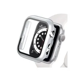 Newface Apple Watch Ultra 49Mm Camlı Kasa Ekran Koruyucu - Gümüş