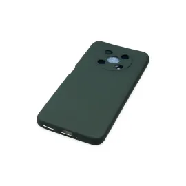 Newface Huawei Nova Y90 Kılıf Nano Içi Kadife Silikon - Koyu Yeşil