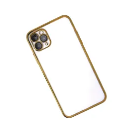 Newface Iphone 11 Pro Kılıf Razer Lensli Silikon - Gold