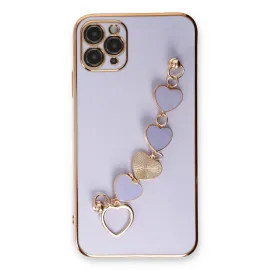 Newface Iphone 11 Pro Max Kılıf Esila Silikon - Lila