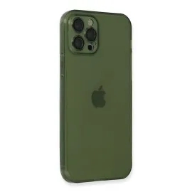 Newface Iphone 12 Pro Kılıf Fly Lens Silikon - Yeşil