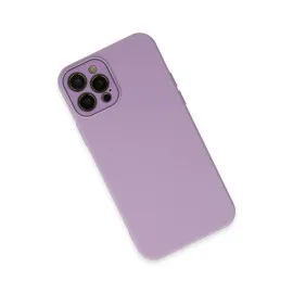 Newface Iphone 12 Pro Kılıf Lansman Glass Kapak - Lila