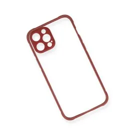 Newface Iphone 12 Pro Kılıf Miami Şeffaf Silikon - Fuşya