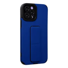 Newface Iphone 12 Pro Max Kılıf Mega Standlı Silikon - Mavi