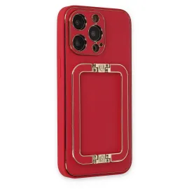 Newface Iphone 13 Pro Max Kılıf Coco Elit Kapak - Kırmızı