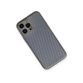 Newface Iphone 13 Pro Max Kılıf Coco Karbon Silikon - Gri