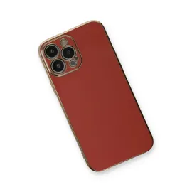 Newface Iphone 13 Pro Max Kılıf Volet Silikon - Kırmızı