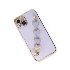 Newface Iphone 14 Kılıf Esila Silikon - Lila