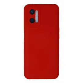 Newface Oppo A96 Kılıf Nano Içi Kadife Silikon - Kırmızı