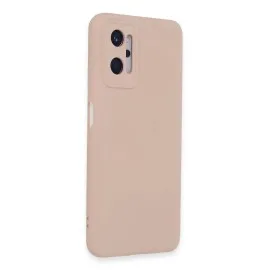 Newface Realme 9I 4G Kılıf Nano Içi Kadife Silikon - Pudra