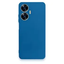 Newface Realme C55 Kılıf First Silikon - Mavi