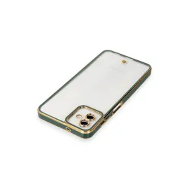 Newface Samsung Galaxy A04 Kılıf Liva Lens Silikon - Yeşil