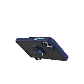 Newface Samsung Galaxy A07 4G Montreal Yüzüklü Silikon Kapak - Lacivert